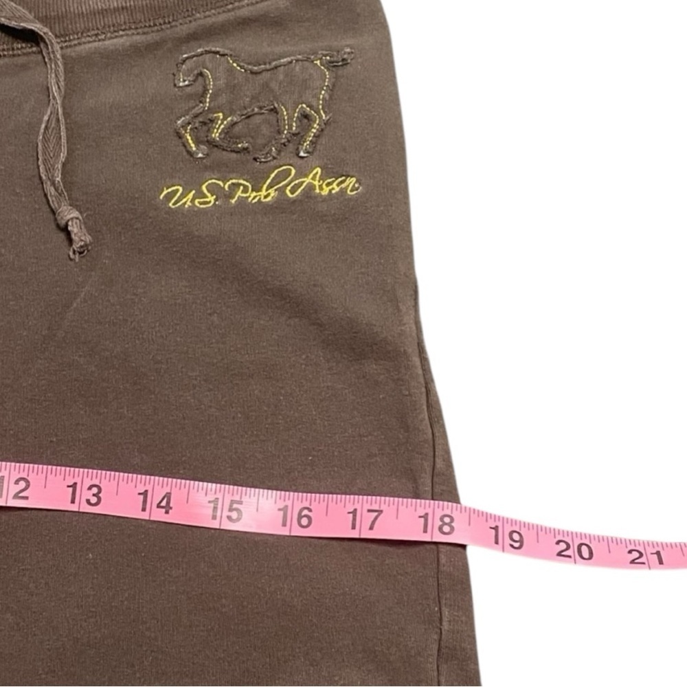 U.S. Polo Assn. Joggers/Sweats In Brown. Capri length - Picture 9 of 10